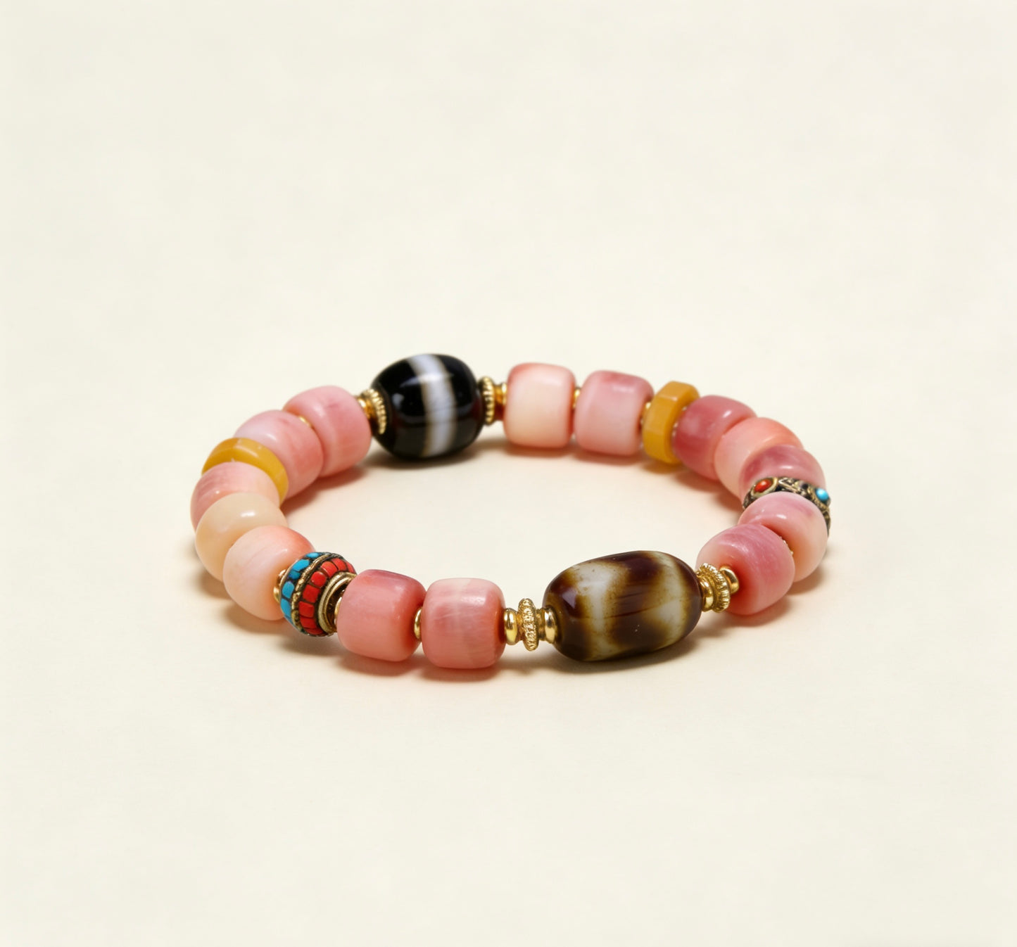 Yak Bone Talisman Bracelet Protection · Fortune · Grounded Energy