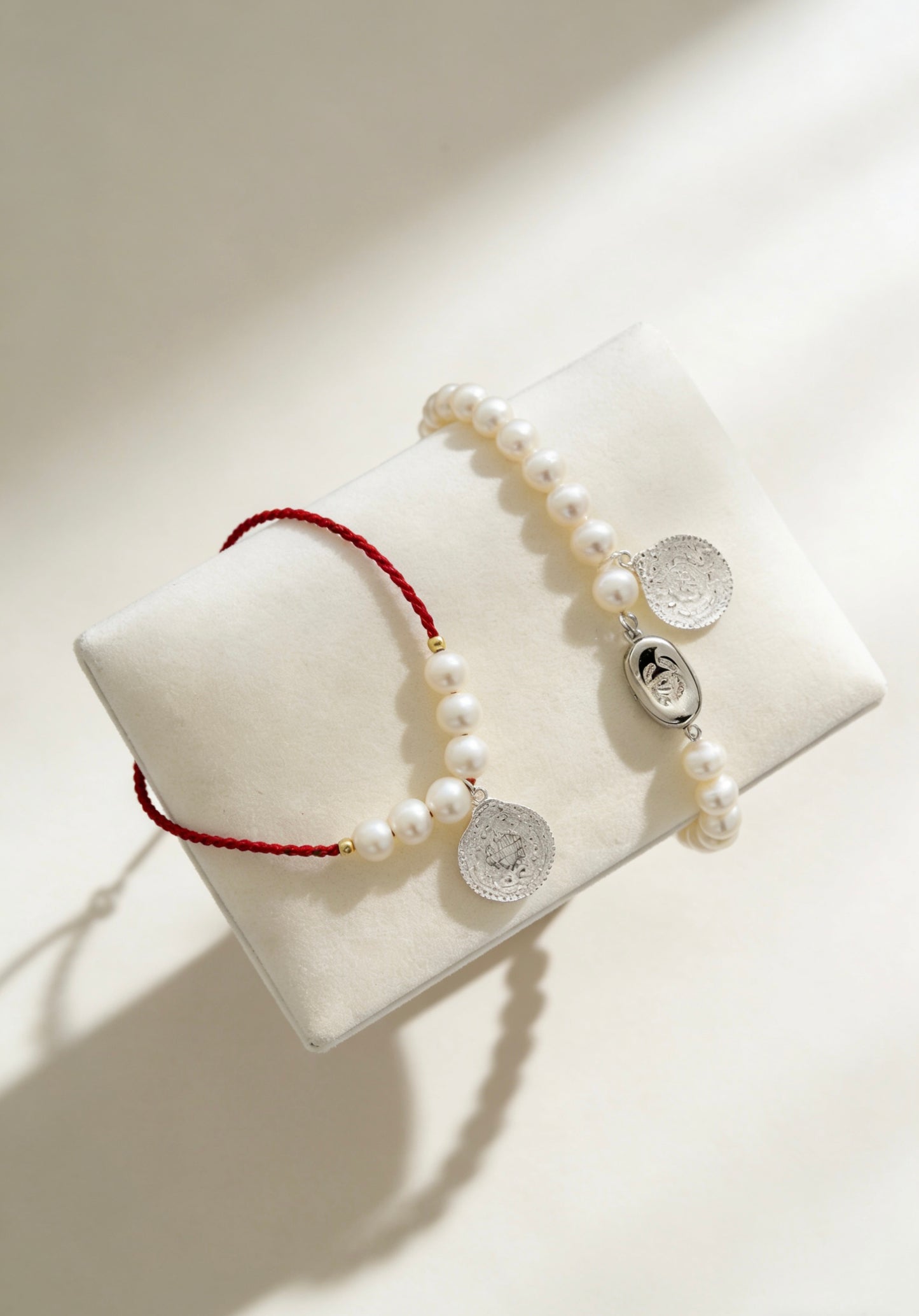 Red String Nine Palace Bagua Amulet Bracelet – Luck & Fortune Couple Knot