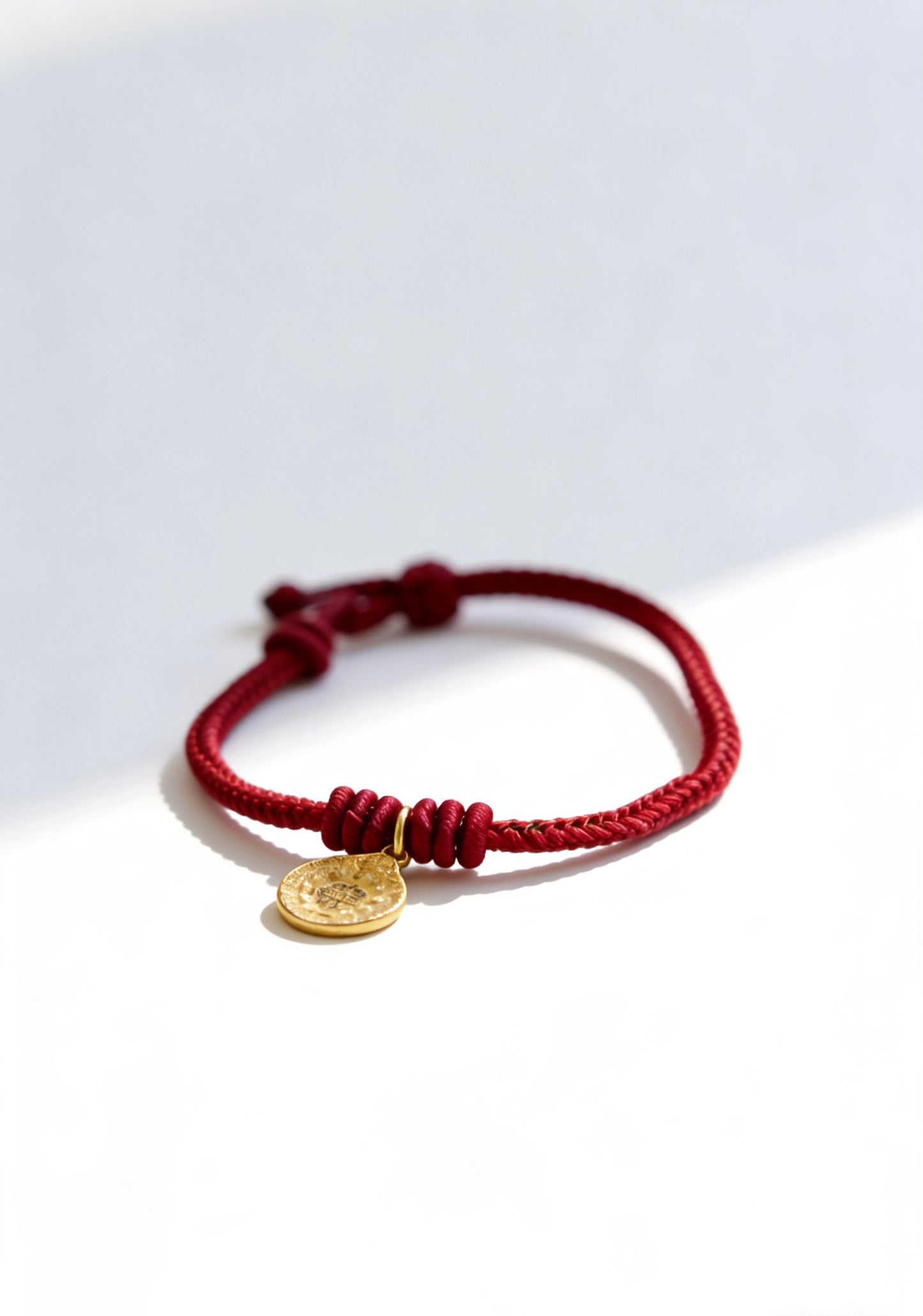 Red String Nine Palace Bagua Amulet Bracelet – Luck & Fortune Couple Knot