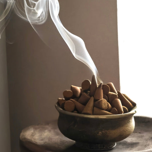 Tibetan Monastic Cypress Cloud Incense Cones | Dazang Monastery Heritage