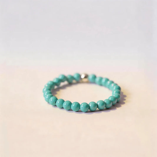 Turquoise ring for women, niche vintage ultra-thin finger ring jewelry