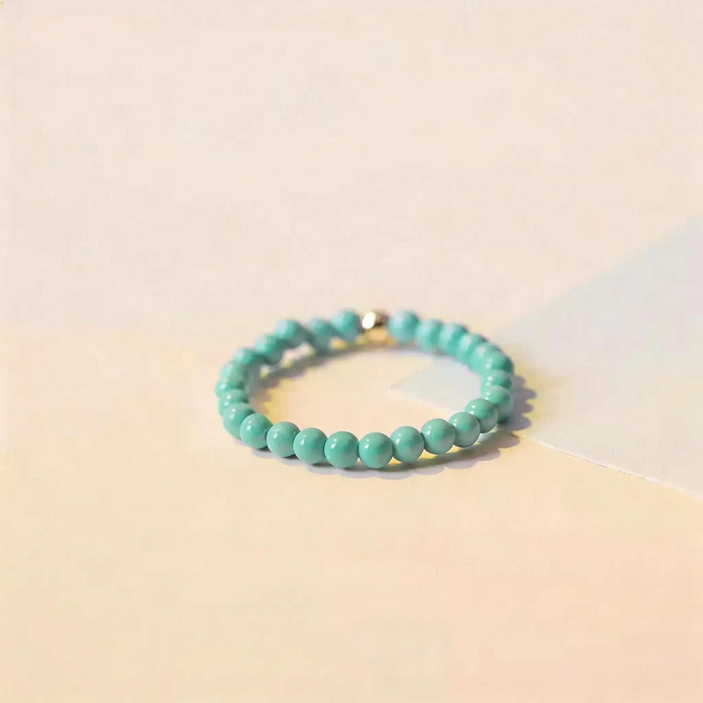 Turquoise ring for women, niche vintage ultra-thin finger ring jewelry