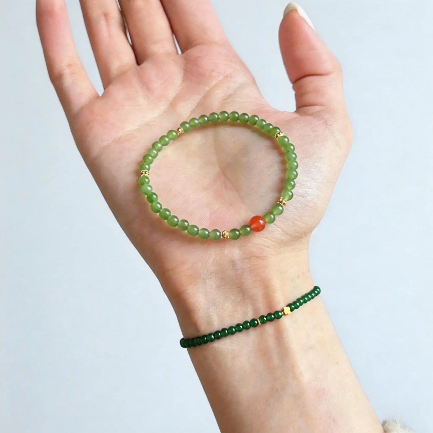 Natural Agate Beaded Bracelet, New Elegant Style Bracelet, Niche Fashion Versatile Wristband