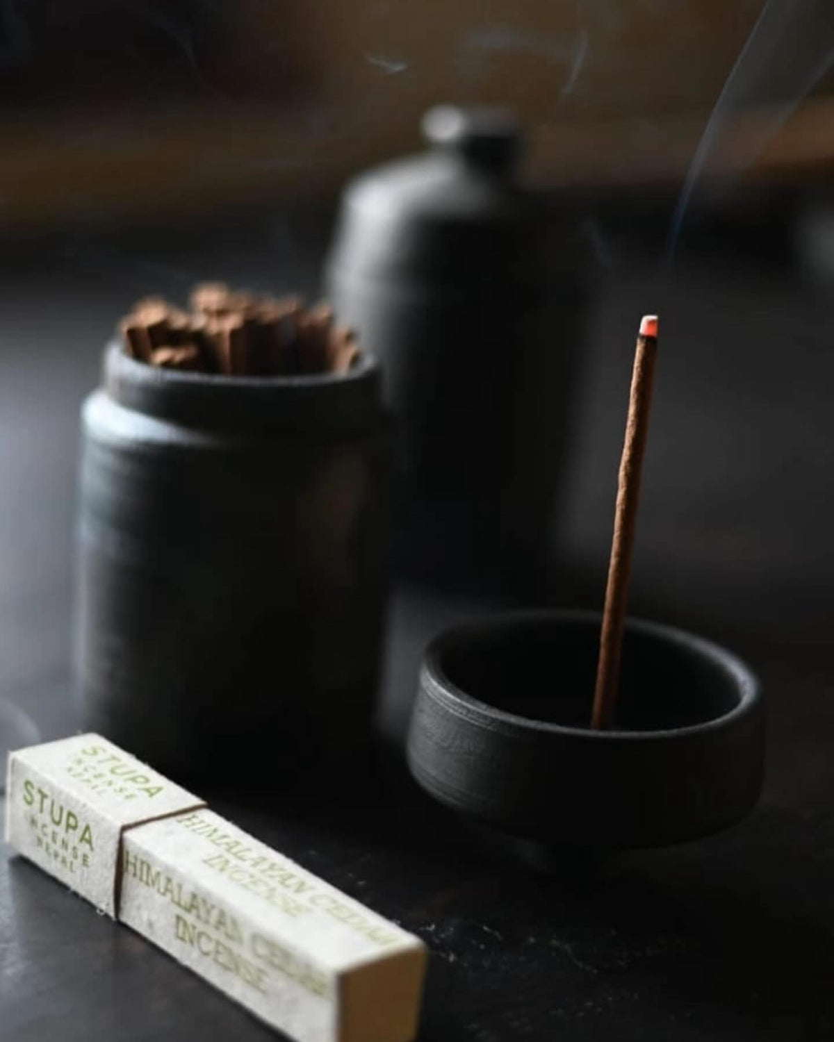 Stupa Incense Nepal – Handmade Himalayan Dhoop Sticks (Sandalwood & Basil)